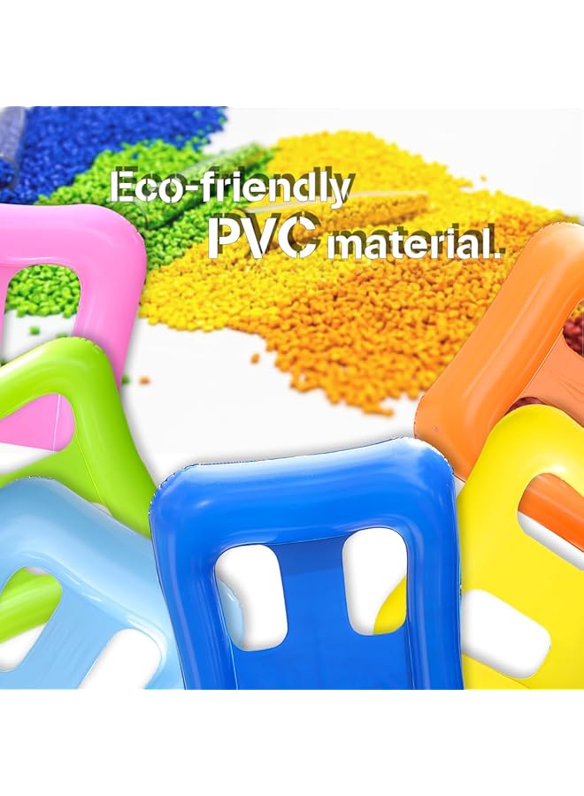 KASTWAVE Floating Water Floating 2 Packs Field Style Style Pure Color Children And Adults Rest Sunlight Bath Pneumatic Seat Lounge Chair Water Party Toys - Image 5