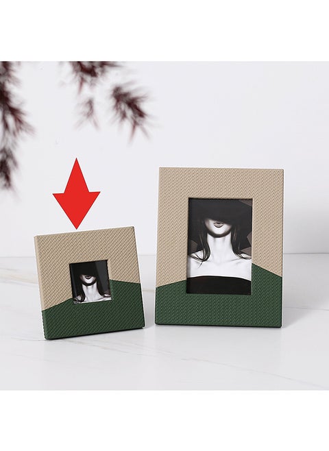 Gray And Green Photo Frame-B