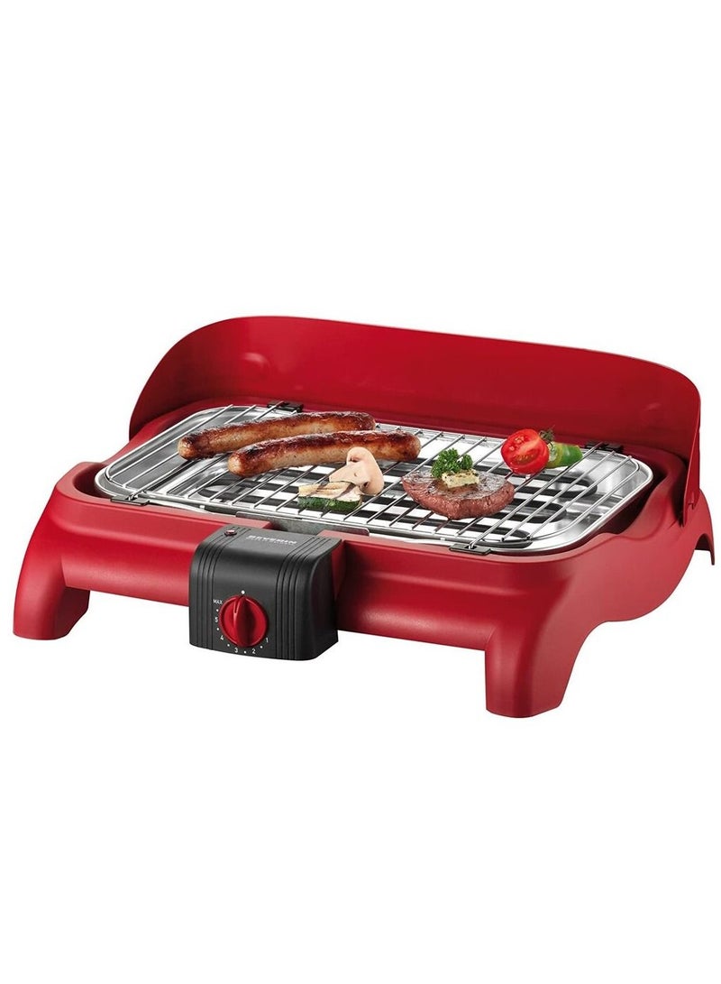 Severin Electric grill 2300w pg 1523 red/silver - Image 1