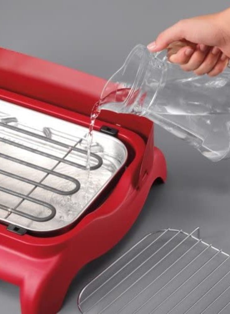 Severin Electric grill 2300w pg 1523 red/silver - Image 2