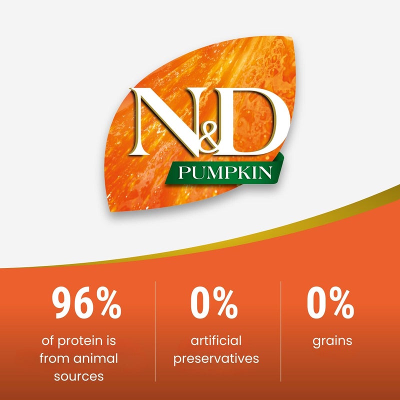 Farmina N&D Pumpkin Puppy Mini Dog Food | Lamb, Blueberry & Pumpkin | Rich in Anti-oxidants|Complete Food for Puppies | 0.8kg | No Artificial Preservatives - Image 3