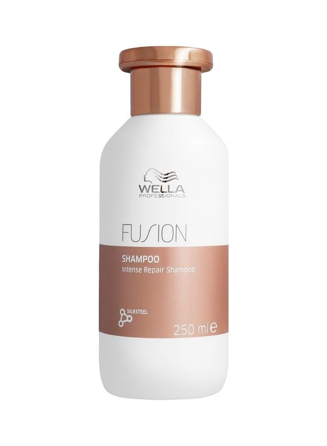 Wella Professionals Fusion Intense Repair Shampoo - Gently Cleanses And Increases Resilience Against Breakage With Silk Amino Acids (250 Ml) - Image 1