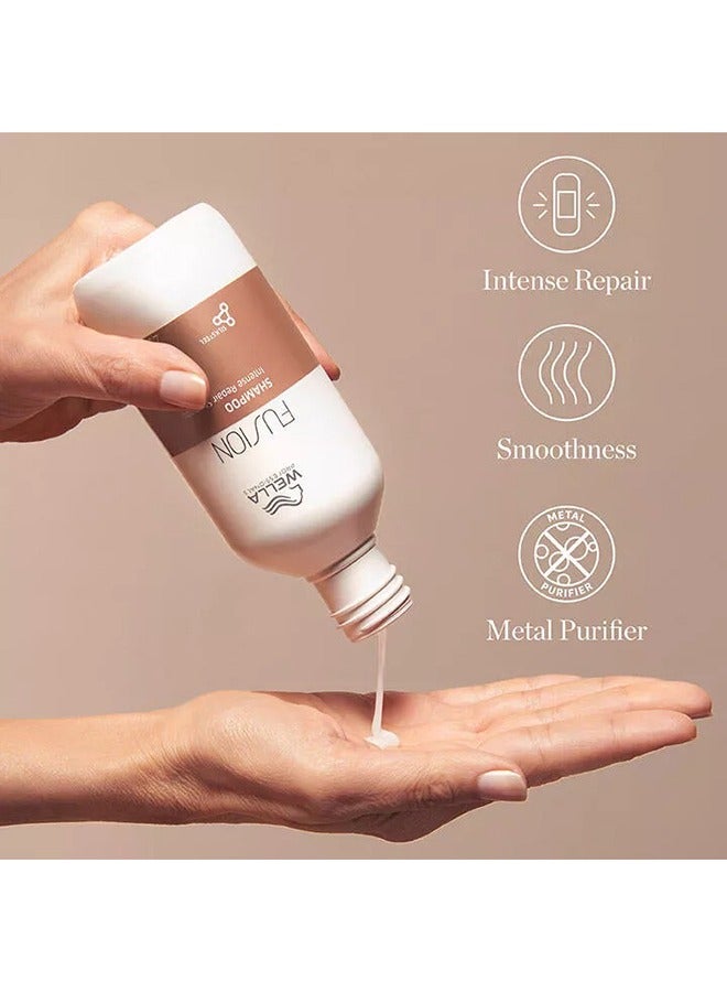 Wella Professionals Fusion Intense Repair Shampoo - Gently Cleanses And Increases Resilience Against Breakage With Silk Amino Acids (250 Ml) - Image 2