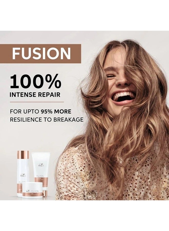 Wella Professionals Fusion Intense Repair Shampoo - Gently Cleanses And Increases Resilience Against Breakage With Silk Amino Acids (250 Ml) - Image 3