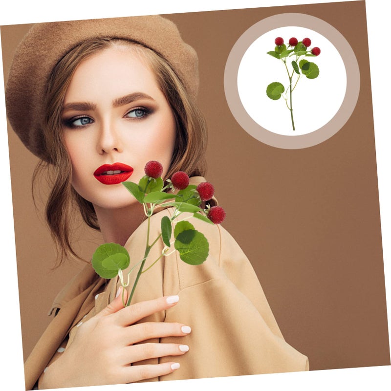 3Pcs Realistic Artificial Waxberry Fruit Models Home Decor Wedding Photography Props - Image 5