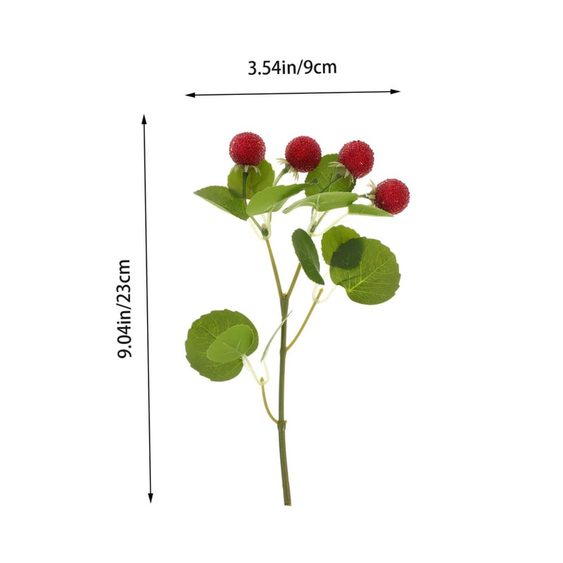 3Pcs Realistic Artificial Waxberry Fruit Models Home Decor Wedding Photography Props - Image 3