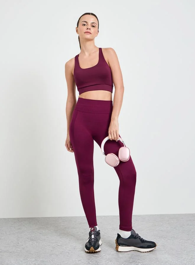 ستايلي اكتيف Dual Tear Drop Back Detail Sports Bra