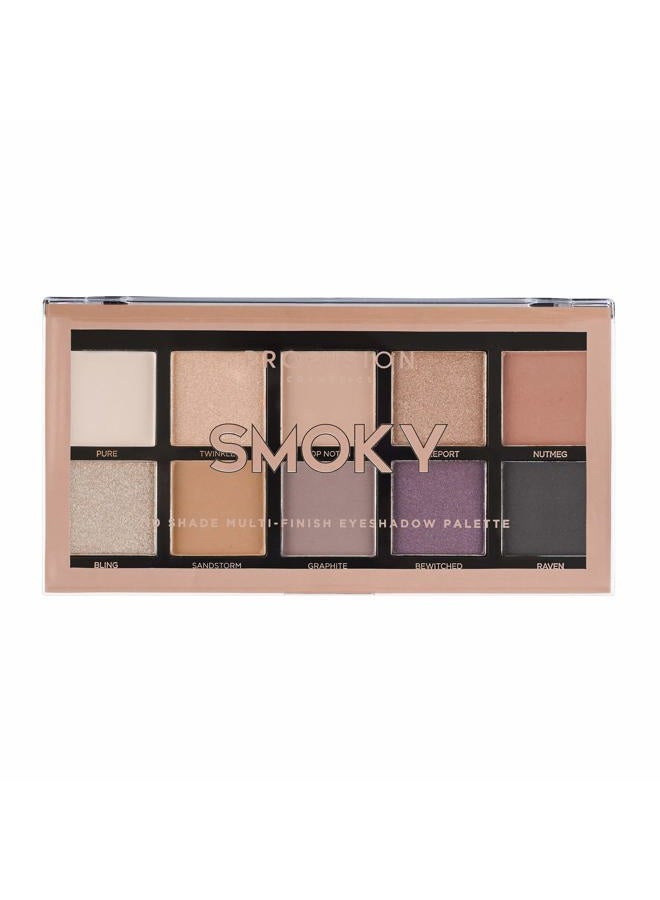 Profusion Cosmetics 10 Shade Eyeshadow Palette - High Pigmented Multi-Finish Colors, Vegan & Cruelty-Free, Create Stunning Looks On-the-Go - Travel-Friendly & Versatile Makeup, Smoky - Image 1