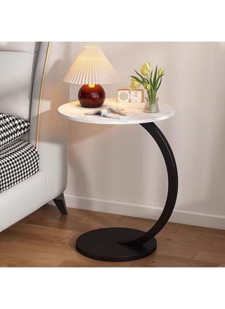 Brikipth C Table End Table C Shaped Side Table with Storage Bag Tall Sofa Side Snack Table for Small Space Sturdy Slide Under Couch Table with Metal Frame for Living Room Bedroom - pzsku/ZC404156214867FC44184Z/45/1746638462/8900838d-c06c-4a92-9288-4c7f56375d0b