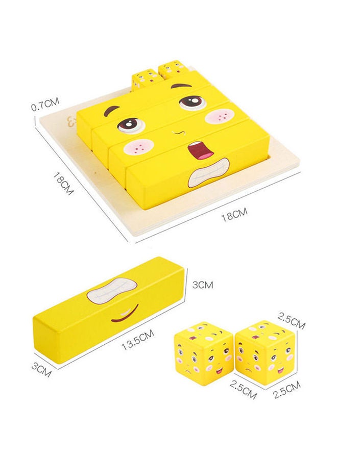 NIBEMINENT Children's Toy Face-Changing Rubik's Cube Puzzle 20x19x4cm - Image 4