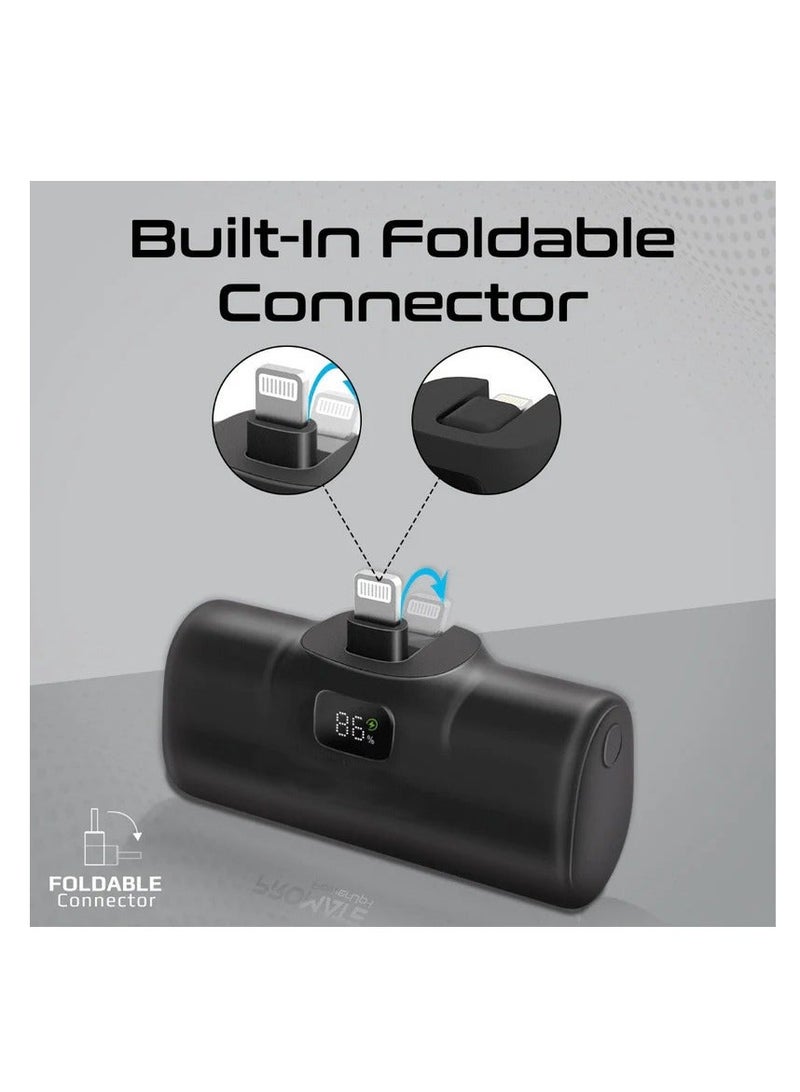 Raxoom Ultra-compact Fast Charging Power bank 5000mah Lighting Black - Image 3