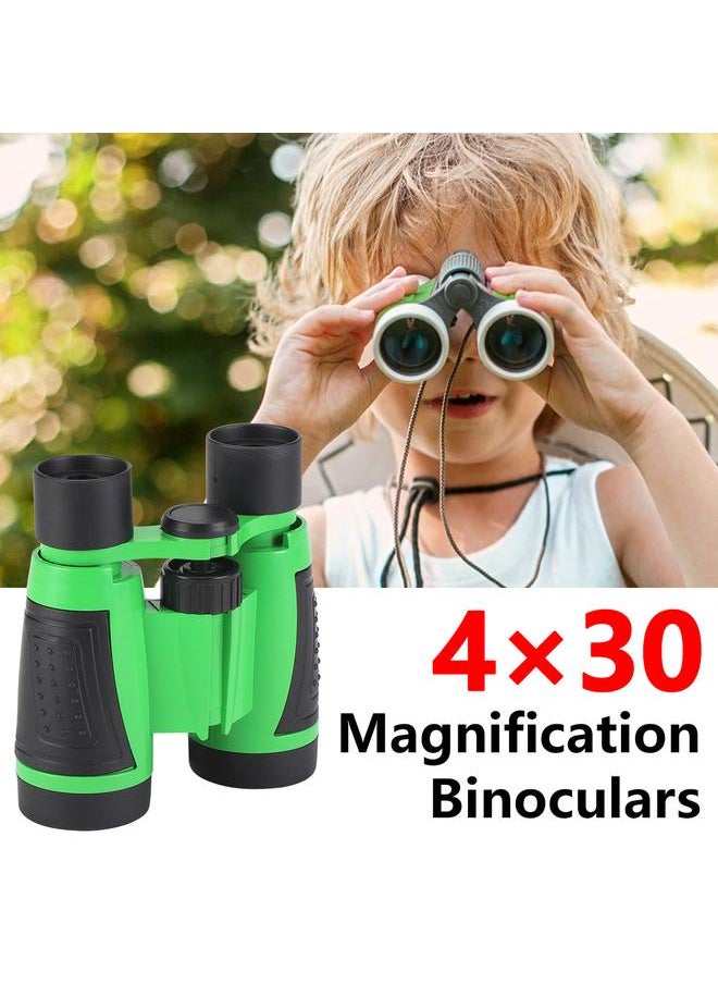 Thoraya 6Pcs Outdoor Exploration Binoculars Set Young Kids Educational Gift for Camping Hiking Green  - Image 2