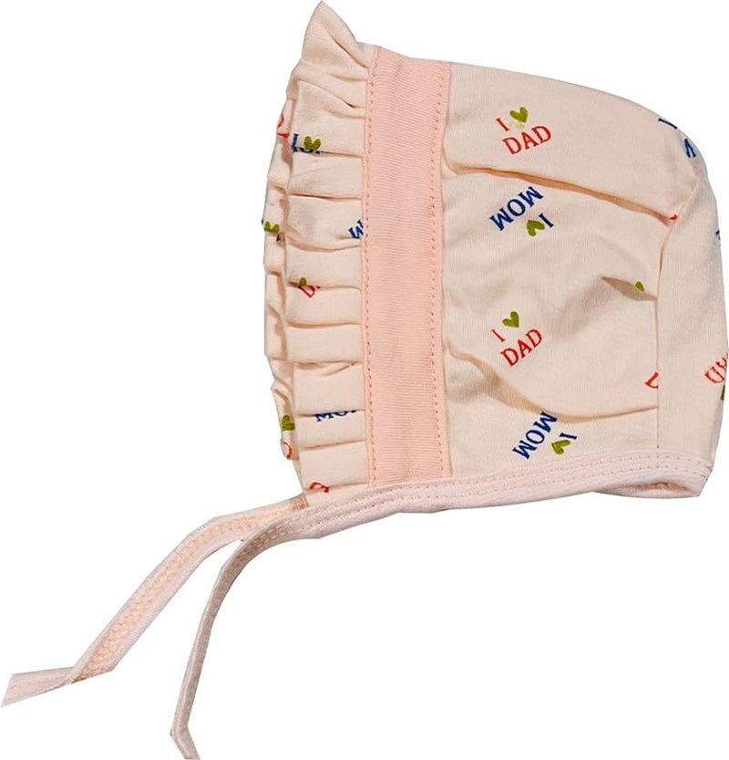 KmCho Newborn Baby jalar Cap/Hat/Topi, Printed, Pure Hosiery Cotton Soft Fabric- Soft & Breathable | Cozy, Lightweight & Stretchable | Unisex Baby Cap for Everyday Comfort - 4 Pcs - DN 4 - Image 4