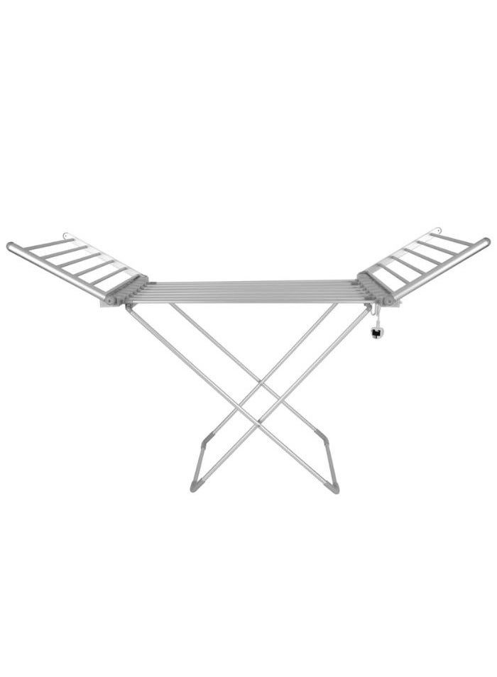 ديكوروم ديكورم منشر ملابس كهربائي قابل للطي مزود بالتسخين – منشر تجفيف سريع، خفيف الوزن وقابل للحمل، مجفف غسيل داخلي. - Image 1