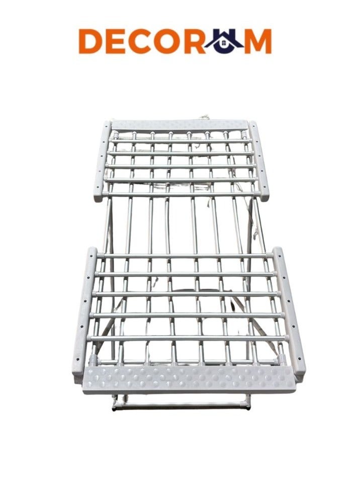 ديكوروم ديكورم منشر ملابس كهربائي قابل للطي مزود بالتسخين – منشر تجفيف سريع، خفيف الوزن وقابل للحمل، مجفف غسيل داخلي. - Image 2