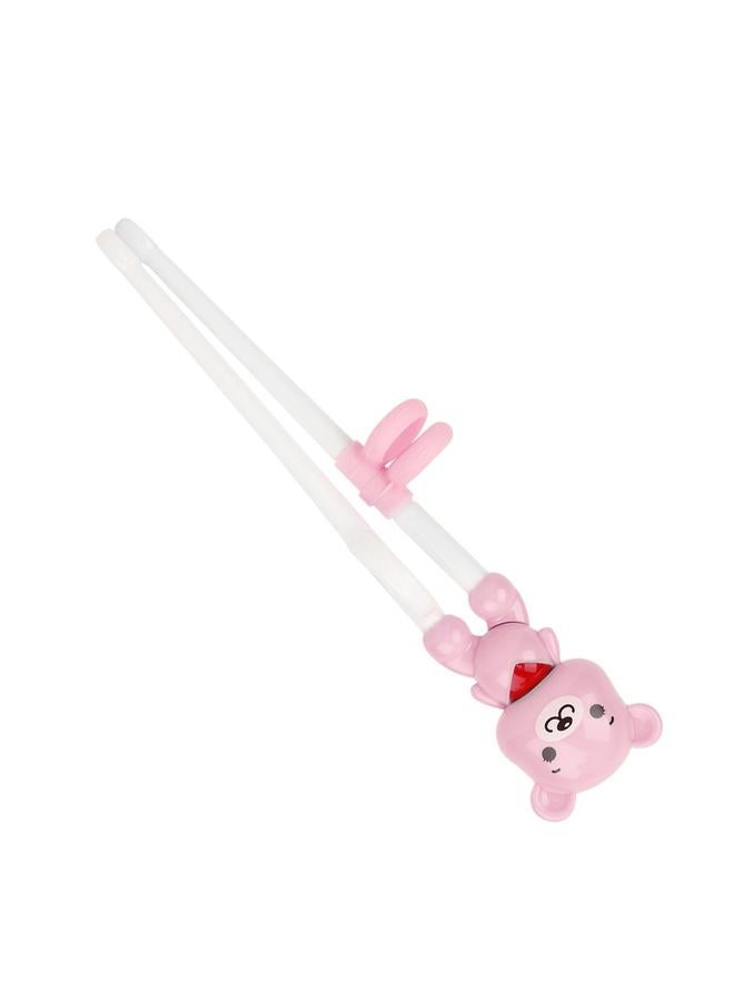 xozgdovg Children Cute Cartoon Learning Chopsticks Baby Kid Training Chopsticks Tableware ToolPink  - Image 4