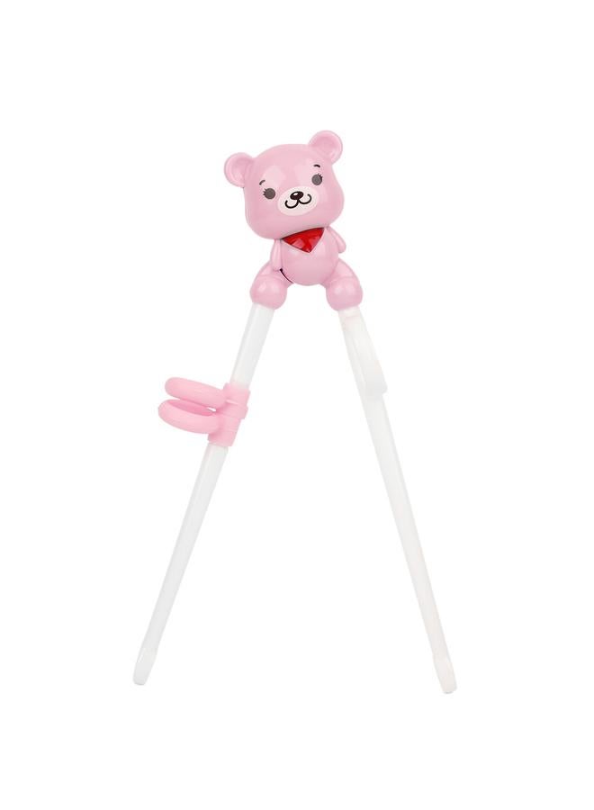 xozgdovg Children Cute Cartoon Learning Chopsticks Baby Kid Training Chopsticks Tableware ToolPink  - Image 3