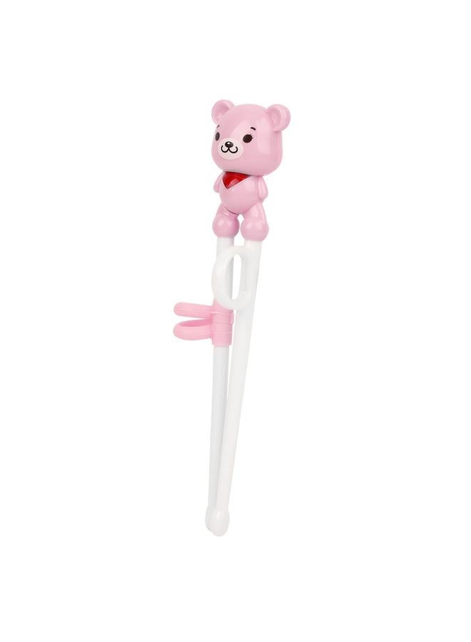 xozgdovg Children Cute Cartoon Learning Chopsticks Baby Kid Training Chopsticks Tableware ToolPink  - Image 2