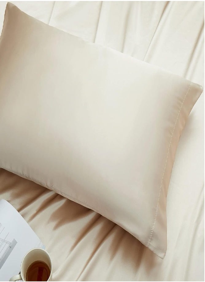 Neyam - Neyam 100% Natural Mulberry Silk Pillow Case (1pc), Ideal for Skin and Hair Care. Soft and Cool Texture, Size 48.5 x 71 cm. Available in Multiple Colors. - Image 1