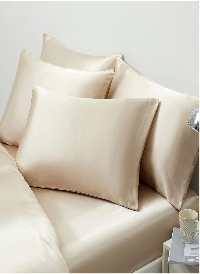Neyam - Neyam 100% Natural Mulberry Silk Pillow Case (1pc), Ideal for Skin and Hair Care. Soft and Cool Texture, Size 48.5 x 71 cm. Available in Multiple Colors. - Image 1