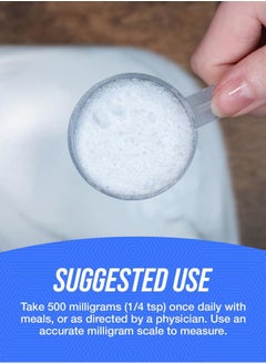 BULKSUPPLEMENTS.COM .com Calcium Acetate Powder - Calcium Supplement - Food Grade & Gluten Free, 500mg (125mg Calcium) per Serving, 100g (3.5 oz) (Pack of 1)  - Image 4