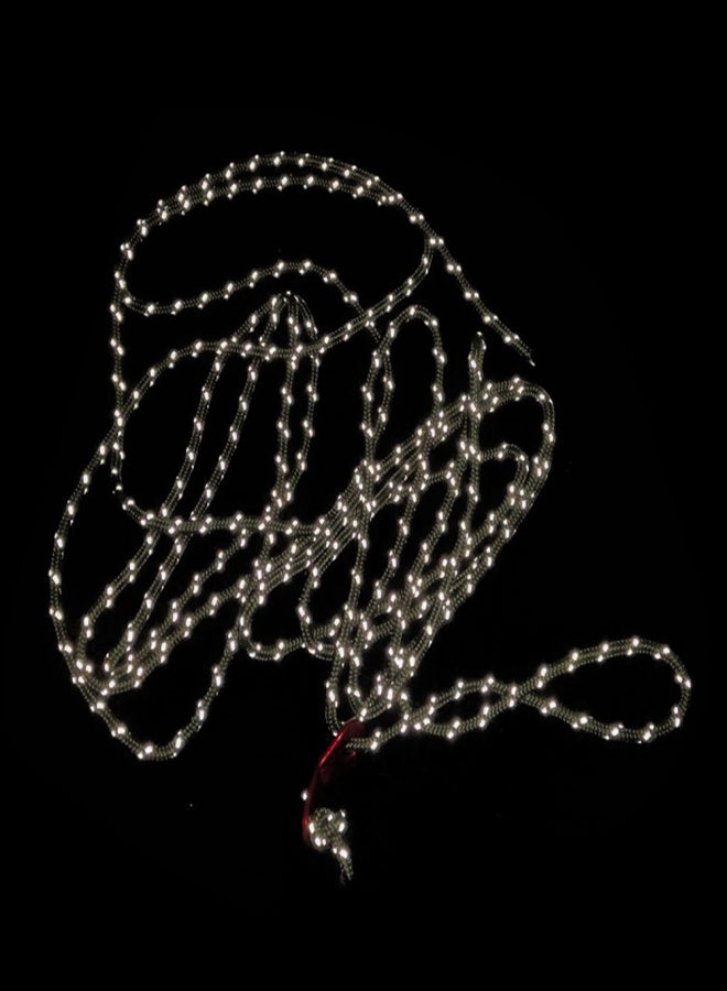 سي ال اس مجموعة من 4 حبال خيمة عاكسة للتخييم، بطول 3.5 متر وقطر 4 ملم، مزودة برباط سحب ومشبك من سبائك الألومنيوم، ملحقات خارجية - Image 2