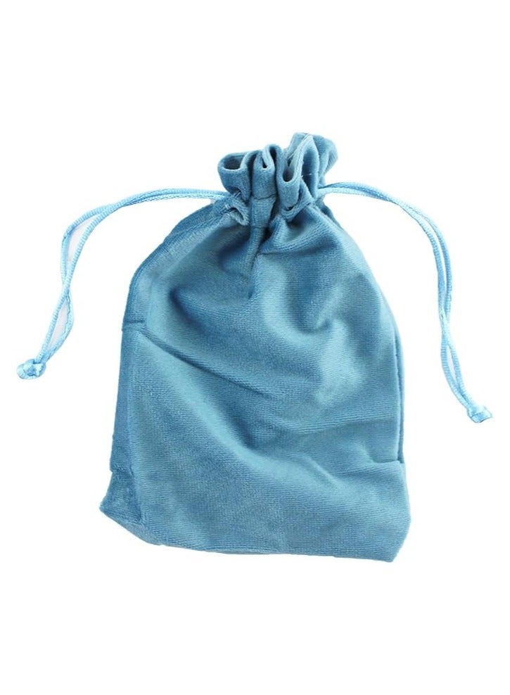 PARTY FUN Jute Pouch Bag 15x21 cm 12 Pcs/Packet Premium Quality Blue Jute Bags Eco-Friendly Reusable Pouches for Gifts Party Favors Jewelry Storage and More Stylish and Durable - Image 1