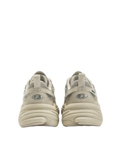FILA حذاء رياضي مرتفع ذو نعل سميك باللون البيج  - Image 4