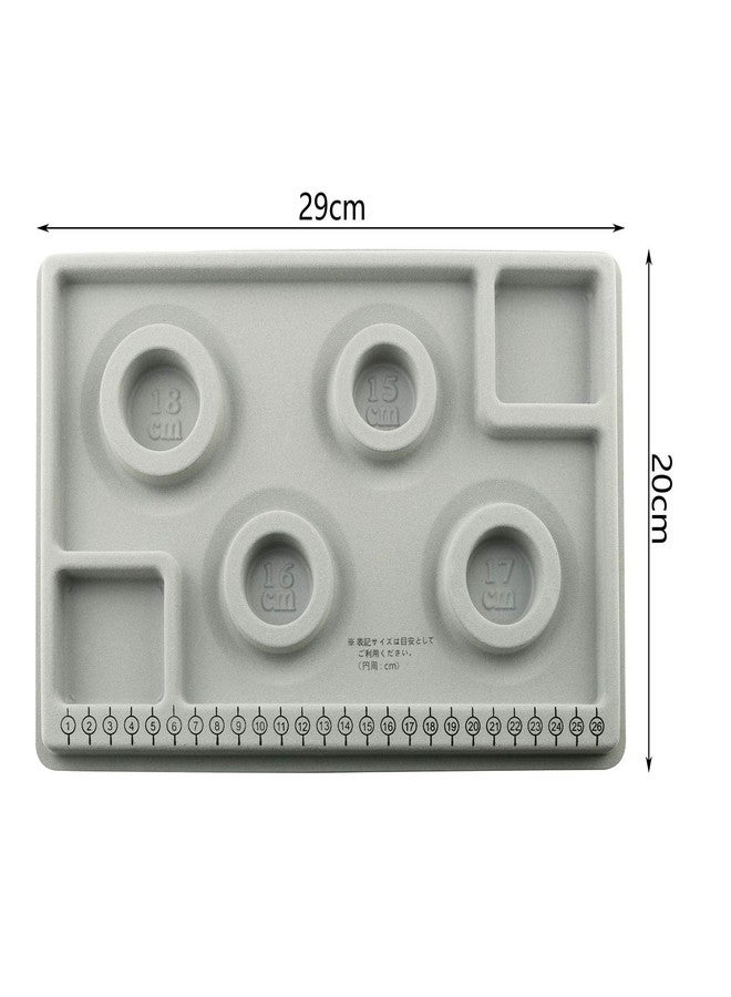 Tegg Bracelet Board 4 Grids Flocked Bead Beading Jewelry Organizer Tray for Bracelet Jewelry Making Design DIY Craft Panel - Image 2