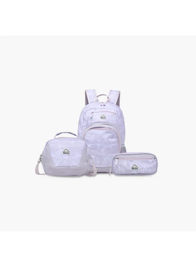 Kappa Girls Printed School Backpack with Lunch Bag and Pencil Pouch set