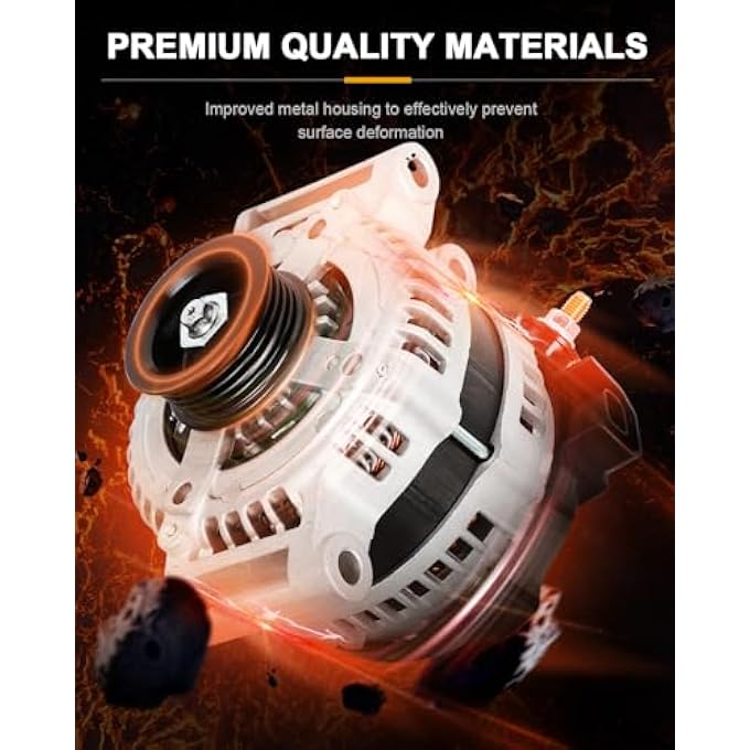 ROADFAR Alternator Compatible for For Chevrolet For Cobalt 2.2L 2.4L 2006-2007, For Hhr 2.2L 2.4L 2006-2007, For Pontiac G5 2.2L 2.4L 2007, For Pursuit 2.2L 2.4L 2006, Replace 11140 - Image 2