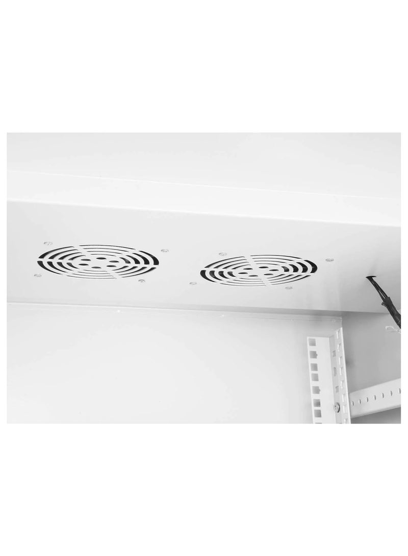 FTTEGO Wall Mounted Cabinet Server 12U "630mm X 600mm" With Glass door | whight - Image 4
