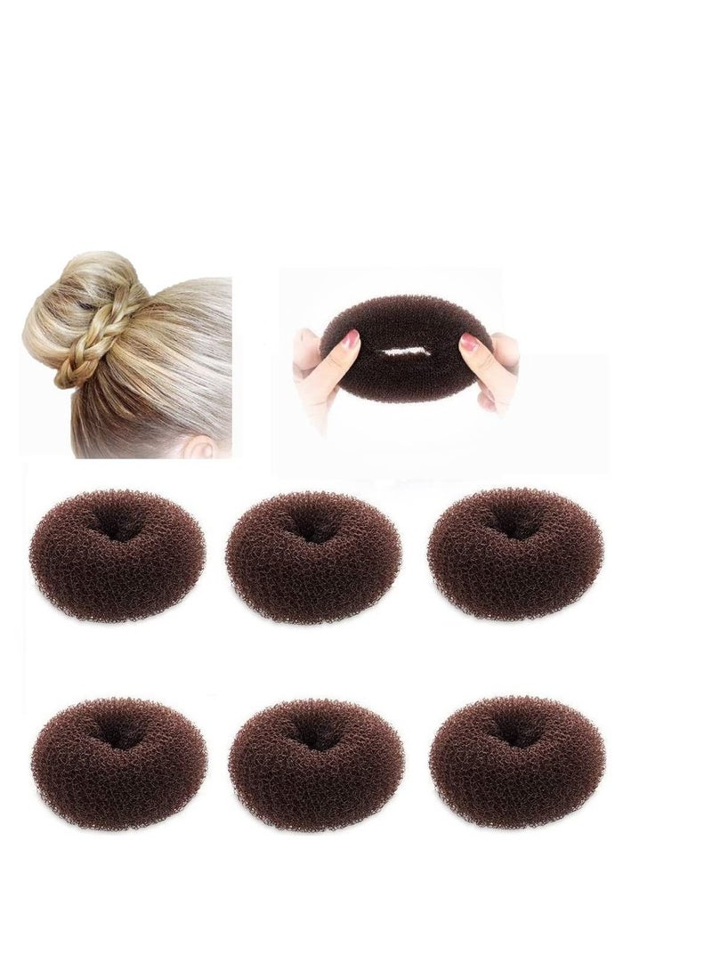 SYOSI Donut Extra Small Hair Bun Maker for Kids, 6 PCS Chignon Hair Donut Sock Bun Form for Girls, Mini Hair Doughnut Shaper for Short and Thin Hair - Image 1