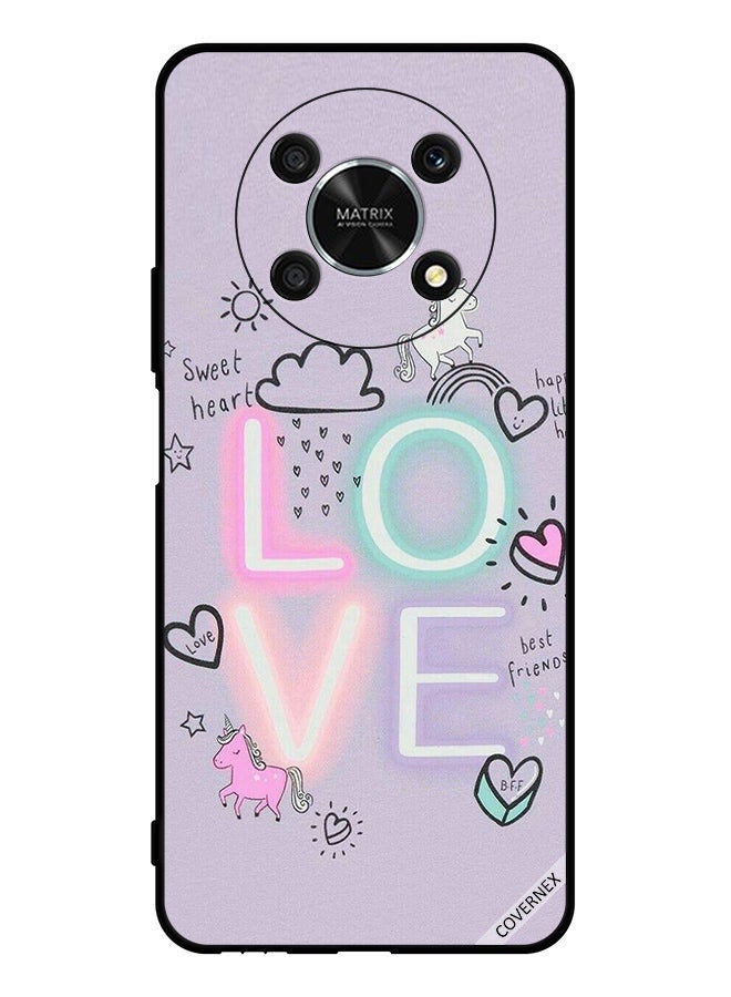 Covernex Protective Case Cover For Honor X9 5G Sweet Heart Love Unicorn - Image 1