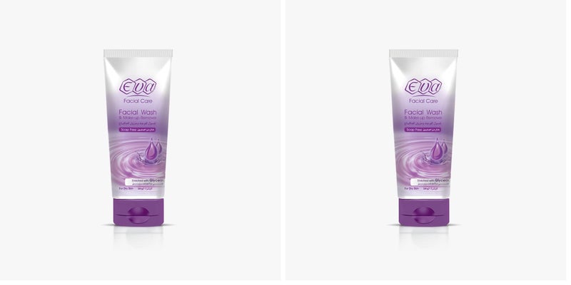 Eva Skin Care - Face Wash and Makeup Remover with Glycerin, Dry Skin, 150ml (Pack of 2)