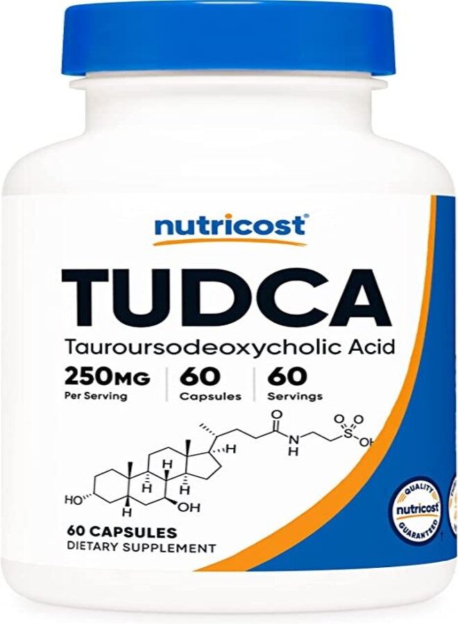 Nutricost Tudca 250 مجم ، 60 كبسولة (حمض Tauroursodeoxycholic) - جودة ممتازة