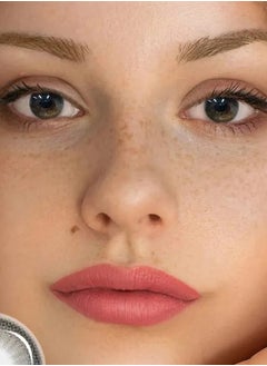 Unibling Moon light Yearly Colored Contact Lenses, Unisex Cosmetic Contact Lenses, Enlargement Collection, Light Brown, With Case  - Image 5