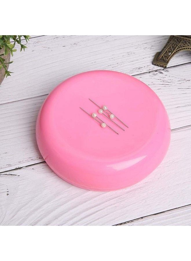 Garosa Magnetic Sewing Pincushion Household Supplies For Quilting Safety Pins Flower Head Straight Pins Glass Head Pins And Paperclips()  - Image 5