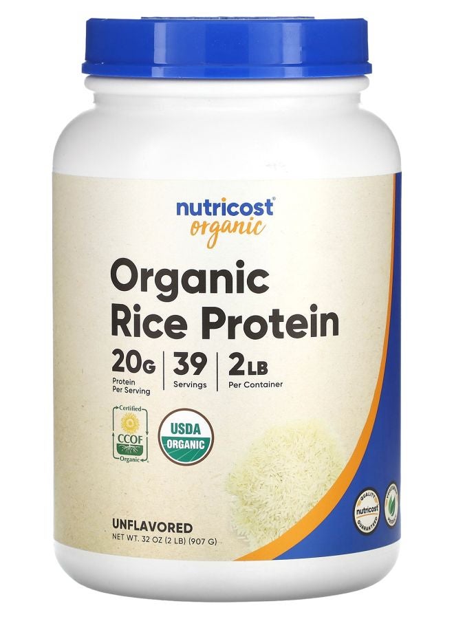 Nutricost Organic Rice Protein Unflavored 2 lb (907 g)