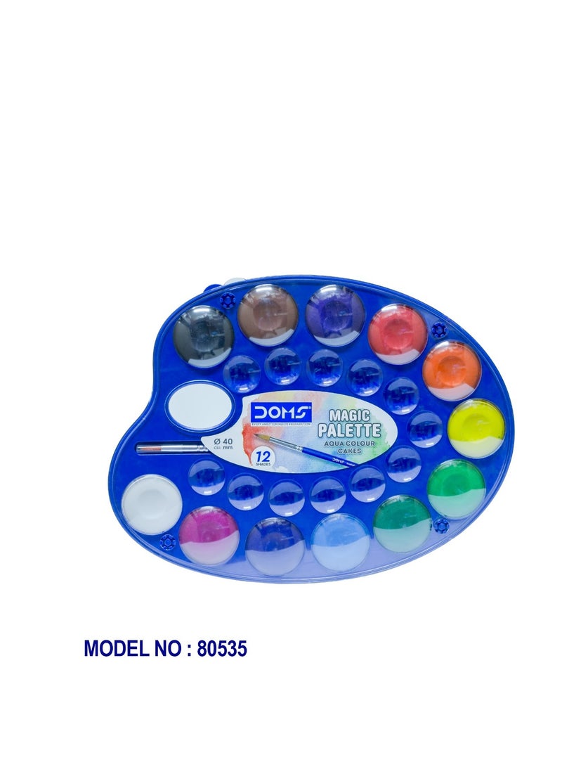 DOMS Water Colour Palette and Paintbrush Set - Image 1