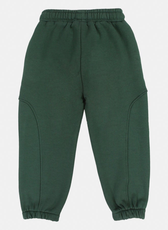 playmore Boys Cotton Sweatpants – Olive - Image 2