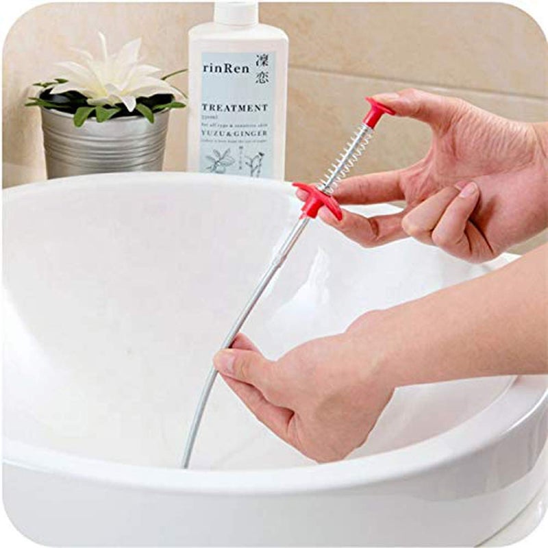 Crispy ™ Sink Cleaning Hook Sewer, Spring Cleaner Hair Dredging Tool (0.6 m, 24 cm) - Image 2