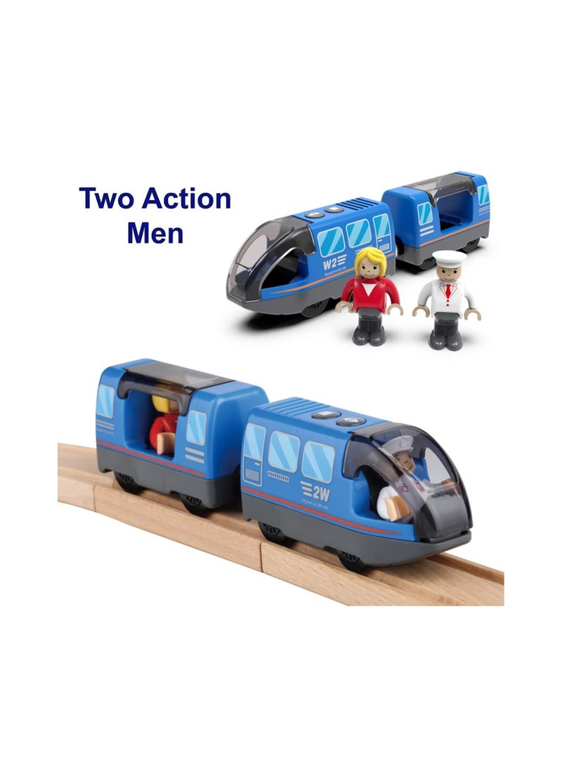Battery Operated Train, Magnetic Connection, Powerful Engine Train Compatible with Thomas, Brio, Chuggington, Toddler Toy, Inspire Children's Creativity, Spatial Logical Thinking Skills - Image 5