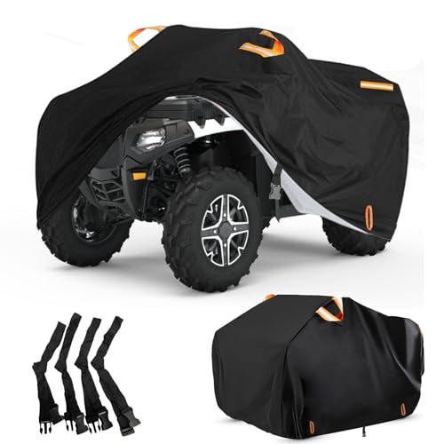 INEZARI ATV Cover Waterproof Outdoor Heavy Duty, 300D Oxford 4 Wheeler Cover for Can-Am Outlander 450 570 650 850 1000R Polaris Sportsman 550 570, Quad Cover with Lock Buckles All Weather Protection - Image 1