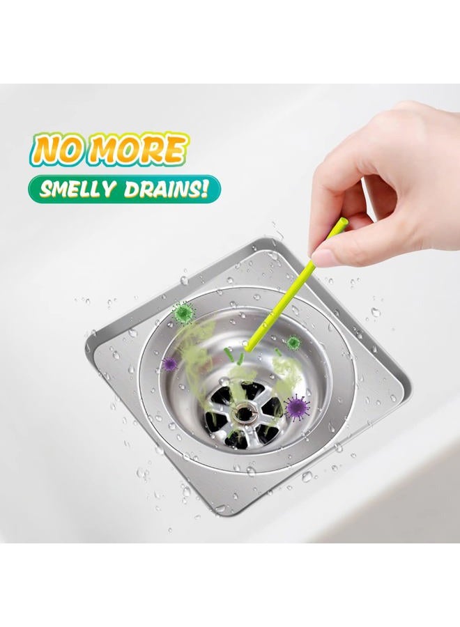 L-WASH Lemon Scent Bio-Flow Drain Strips - 48 Strips | L-Wash Drain Cleaner & Odor Remover Drain Sticks - Image 4