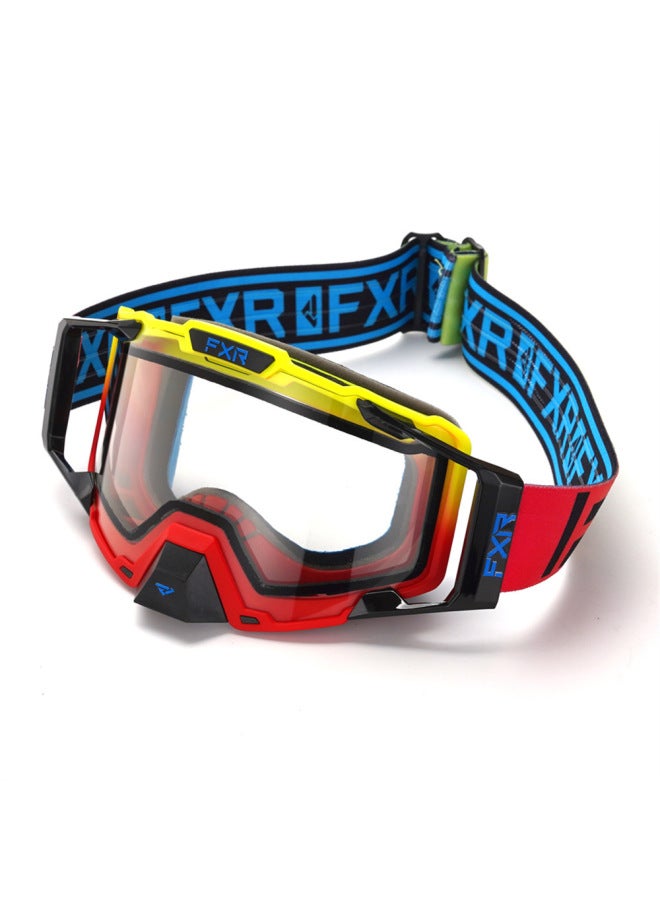 F11 New Fxr Motorcycle Off-road Goggles Double-layer Anti-fog Lenses Downhill Ski Mountain Bike Helmet Goggles