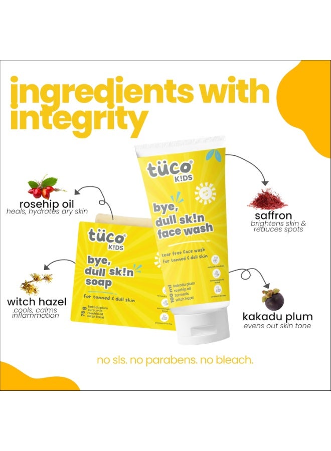 Tuco Kids Handmade Soap (75gx3) & Face Wash (100ml), Everyday Use for Ages 3+ Kids, Paraben & Sulphate Free - (Pack of 4) - Image 4