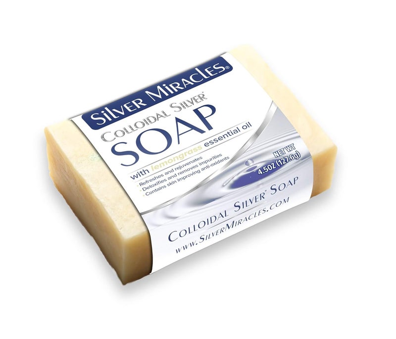 Silver Miracles Sillver Miracles Colloidal Silver Soap With Lemon Grass oil