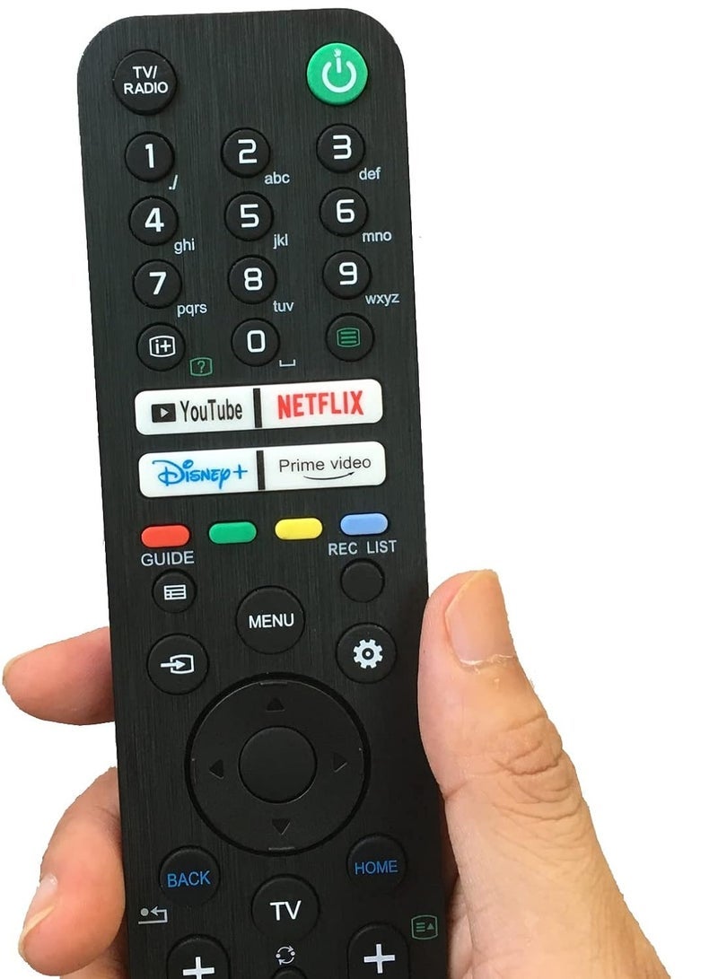 PopZa : Replacement Remote Control Compatible with RMF-TX520U MG3-TX520U for Sony Bravia TV KD-50X85J, KD-55X79J, KD-55X80J, KD-55X85J, KD-65X85J, KD-75X85J, KD-85X85J, XR55A80J, XR55A84J (No Voice) with Battery - Image 3