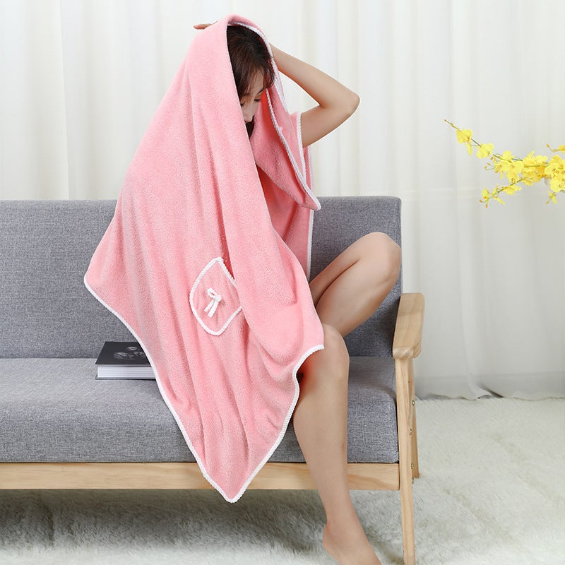 Coral Velvet Soft Wearable Sling Bath Skirt Variety Bath Towel Bathrobe Beach Towel Factory Bath Towel Extra Large - Image 4